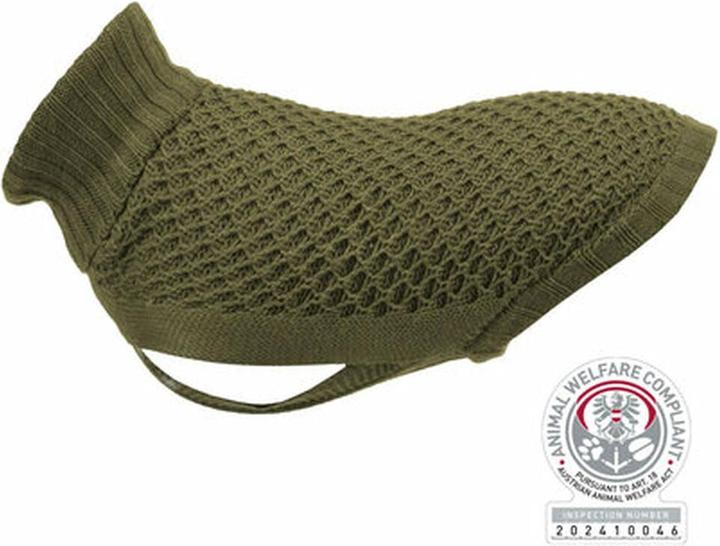 Actual product image Trixie Norwood pullover, M: 45 cm, olive green (M, Dog jumper)
