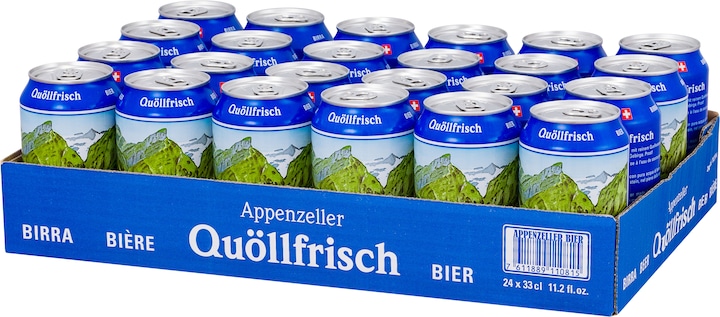 Produktbild Appenzeller Bier Quöllfrisch Lager (24 x 33 cl)