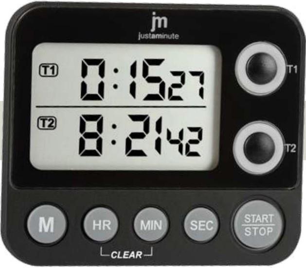 JM Lowell JT-5413N Küchentimer Digitale Küchenzeitschaltuhr Schwarz