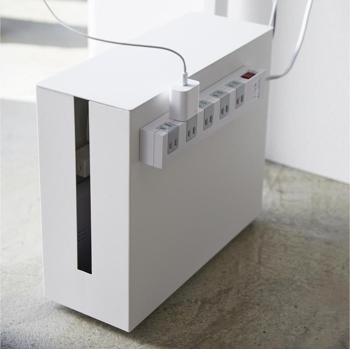 Actual product image Yamazaki Cable box with castors TOWER