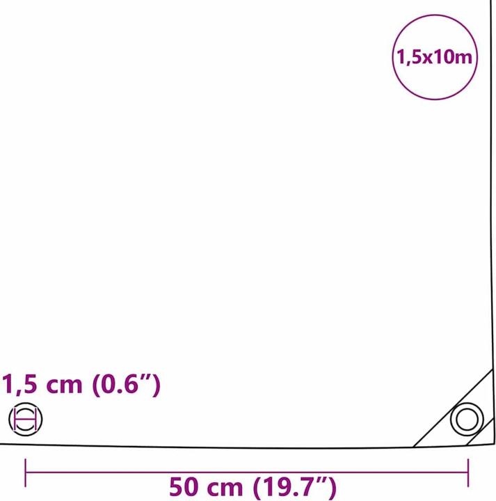 Produktbild vidaXL Planenschutz (10 x 1.50 m)