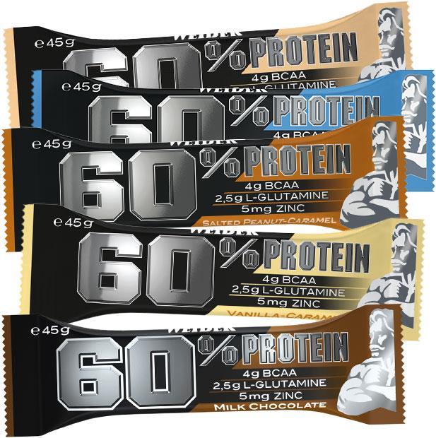 Produktbild Weider 60% Protein Bar (1000 g, 24 Stk.)