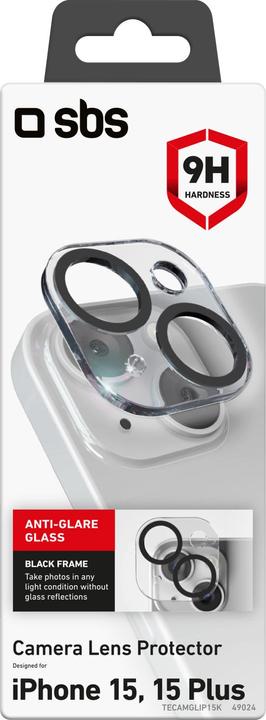 Actual product image SBS Glass SP Camera Lens iPhone 15/15 Plus (1 pcs., Apple iPhone 15, Apple iPhone 15 Plus)