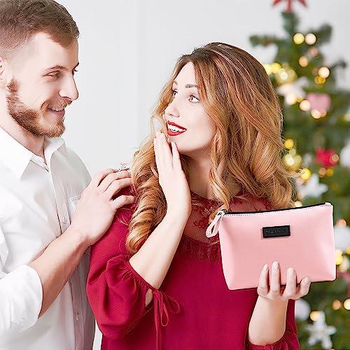 Produktbild Only-Bags.Store Kleine Kosmetiktasche für Handtasche, Reise Kosmetiktasche, Make up Tasche, PU Leder tragbare