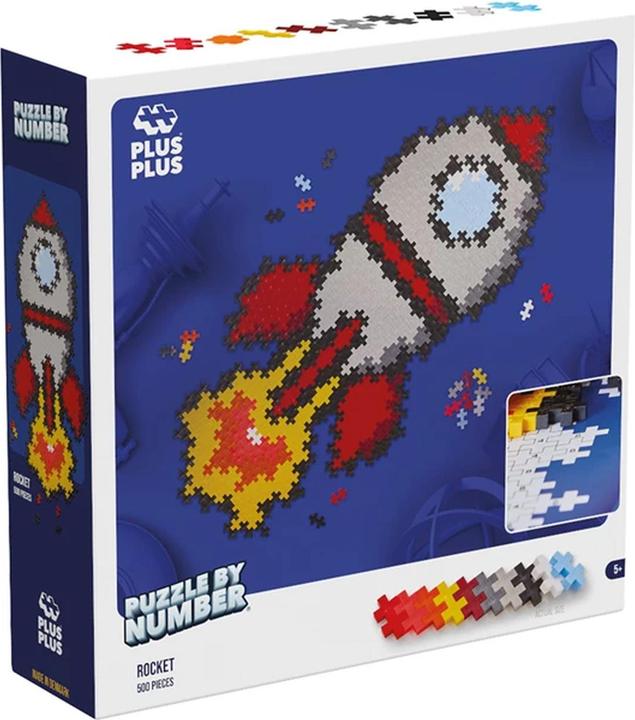 Plus-Plus 500 Creative Building Blocks Rocket Puzzle (500 pieces)