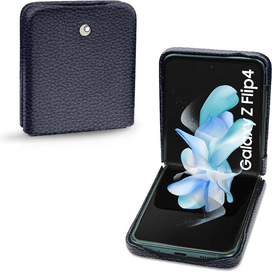 Thumbnail - Noreve Lederschutzhülle Samsung Galaxy Z Flip4 (Samsung Galaxy Z Flip4), Smartphone Hülle, Violett