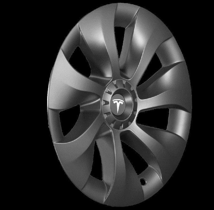 Produktbild Made4EV Turbo Radkappen im Turbinen Design für das Tesla Model Y (19")