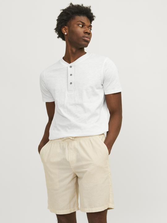 Produktbild Jack & Jones Einfarbig Grandad Kragen T-shirt T-shirt (XS)