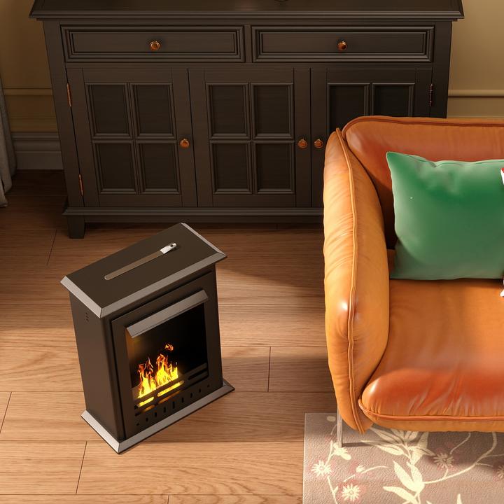 Immagine prodotto Homcom Ethanol-Kamin Stahl, Edelstahl Schwarz