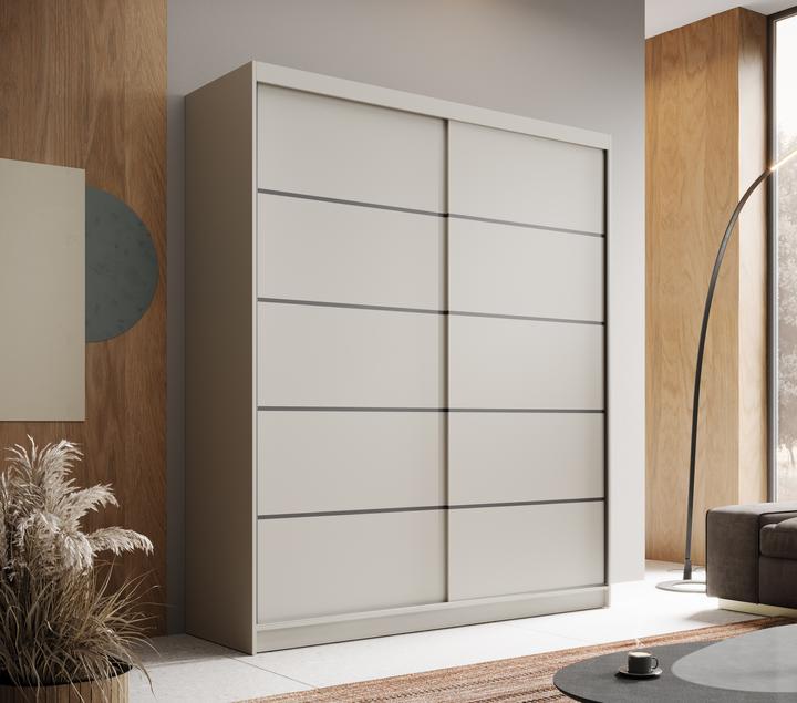 Actual product image ADRK Furniture Schiebetürenschrank Hannah 180 (180 x 58 x 215 cm)