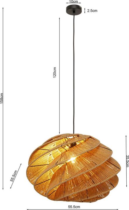 Produktbild Kare Design Hängeleuchte Aloha Whirl Ø56cm (E27)