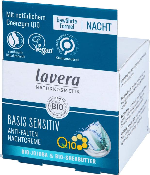 Image du produit Lavera Bas Sen Nac Cr Q10 (50 ml, Crème de nuit)
