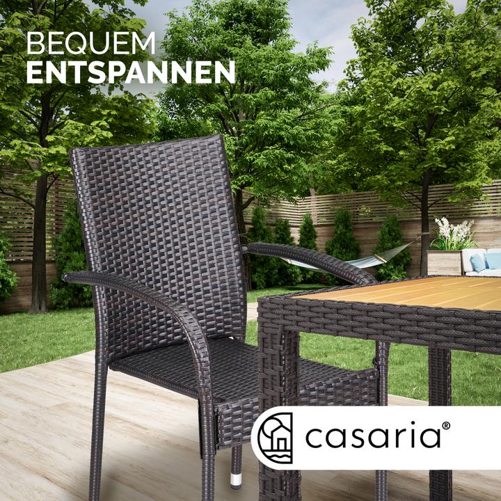 Produktbild Casaria Polyrattan Gartenstühle