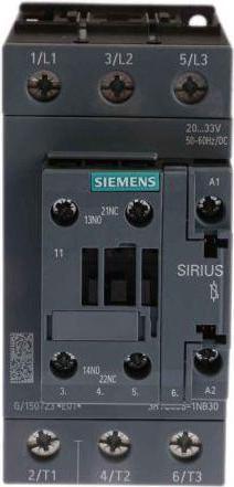 Produktbild Siemens Contactor AC3 22KW 1NO+1NC 24V 3P S2