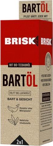Brisk Flottes Bart für Pflegeöl mit Teebaumöl, 50 ml (50 ml)