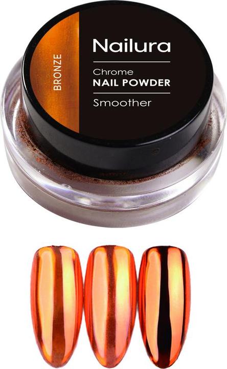 Nailura - Chrom Powder - Bronze (Décoration des ongles, Ongles artificiels, Bronze)
