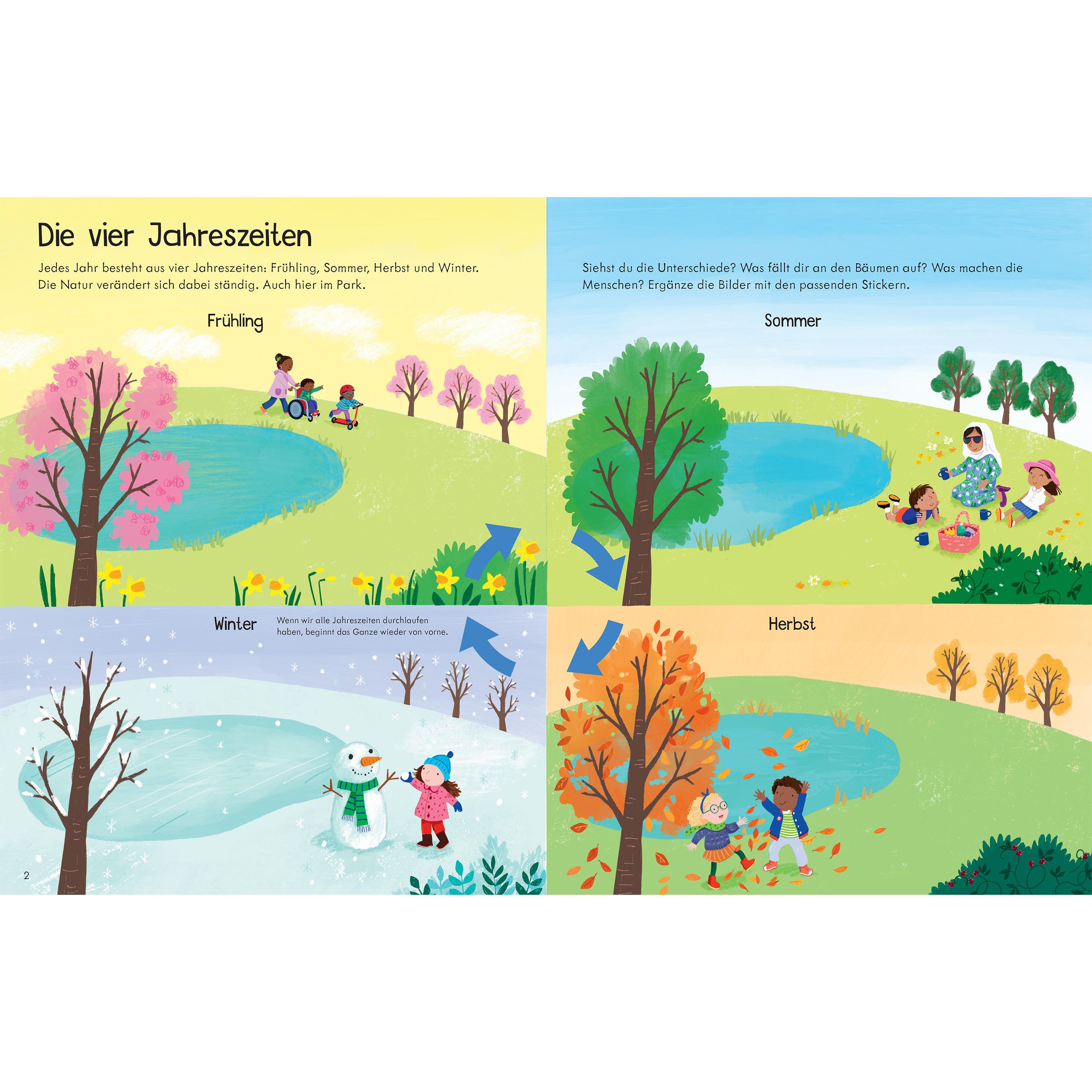 Thumbnail - Usborne Publishing, Sticker, Mein erstes Stickerbuch: Das Wetter run