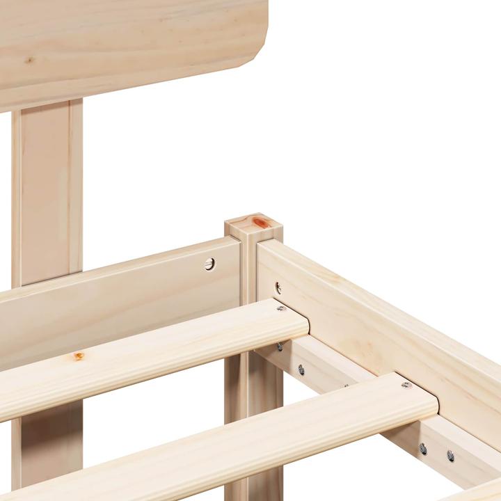Actual product image vidaXL Holz-Bettgestell (75 x 190 cm)