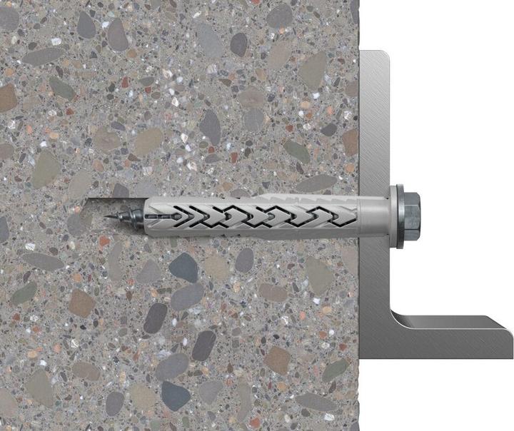 Produktbild Fischer Langschaftdübel SXRL 10x140 FUS, Dübel mit Senkkopfschraube & angeformter U-Scheibe (50 Stk. (50 Stk.)