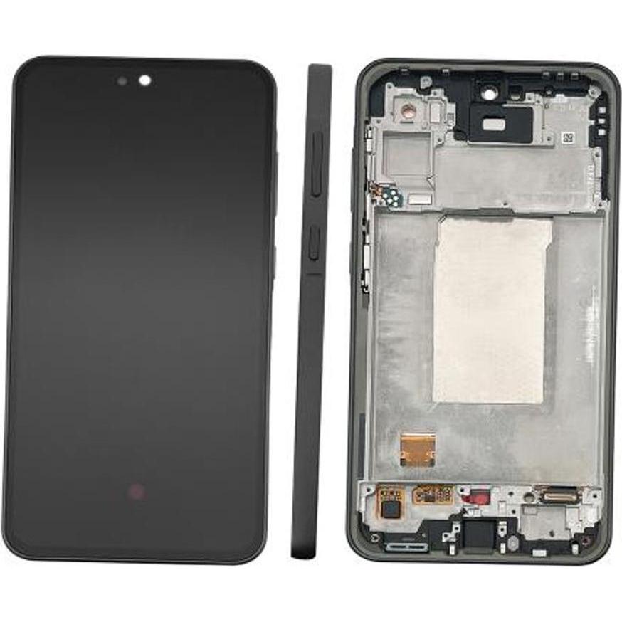 Samsung Galaxy A36 Display with Frame Original - Awesome Black (Display, Samsung Galaxy A36), Pezzi di ricambio per dispositivi mobili, Nero