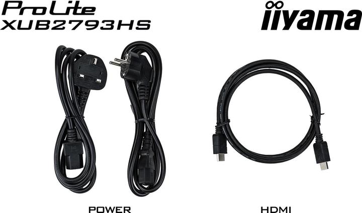 Actual product image iiyama ProLite XUB2793HS 27" 16:9 Full HD IPS Display black (1920 x 1080 pixels, 27")