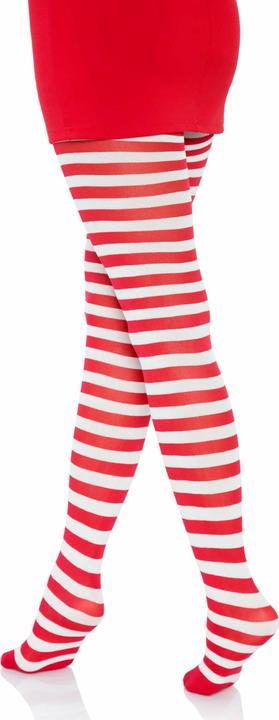 Actual product image Leg Avenue Striped Tights White/Red