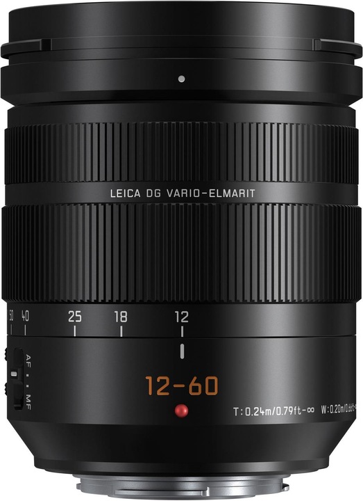 Panasonic 12-60mm f/2.8-4.0 ASPH. Vermogen O.I.S. (Micro Vier Derde, Micro Vier Derde)