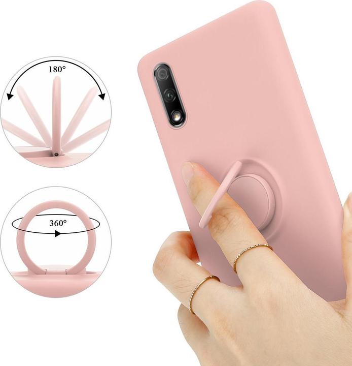 Actual product image Cadorabo TPU Liquid Ring Silicone Case Cover (Honor 9X)
