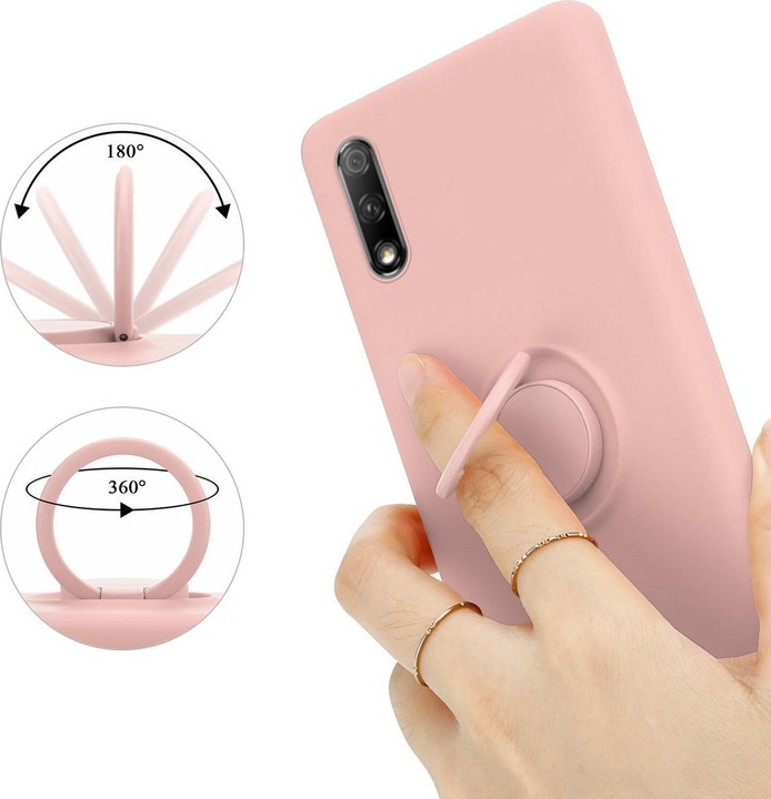 Actual product image Cadorabo TPU Liquid Ring Silicone Case Cover (Honor 9X)