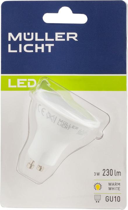 Produktbild Müller Licht Müller-Licht Licht LED Reflektor 3W GU10 230lm 2700K weiss 400053 (GU10, 230 lm, 1x)