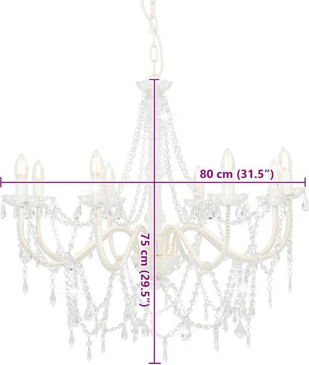 Actual product image vidaXL Kronleuchter (80 cm)