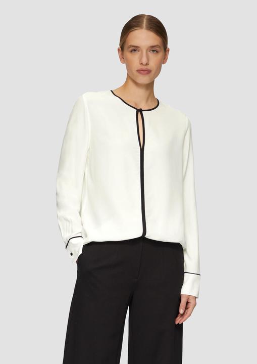 Produktbild s.Oliver Bluse Viskosebluse mit Kontrastdetails (40)