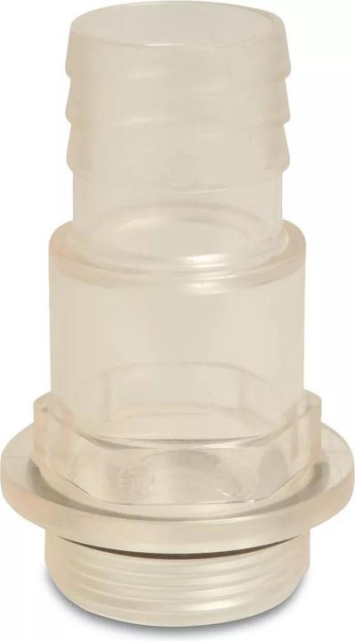 Actual product image Bevo Schauglas transparent, Aussengewinde x Schlauchtülle