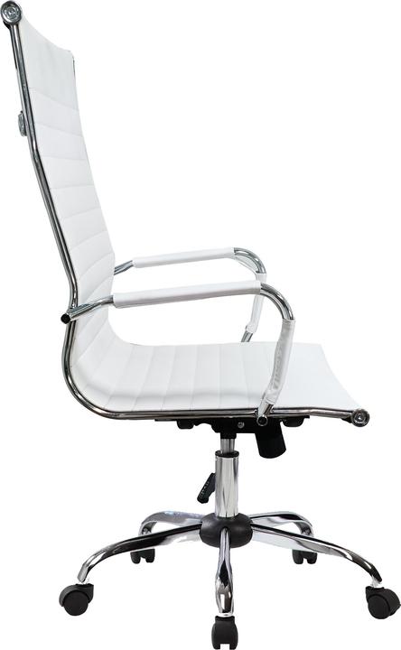 Produktbild equip Bürostuhl, Rippenpolster, Hochlehner, weiss