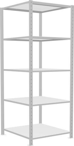 Actual product image Schulte Lagertechnik MULTIplus250 boltless basic shelving system with cross brace