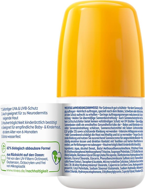 Actual product image NIVEA Kids (Sun stick, SPF 50, 50 ml, 90 g)