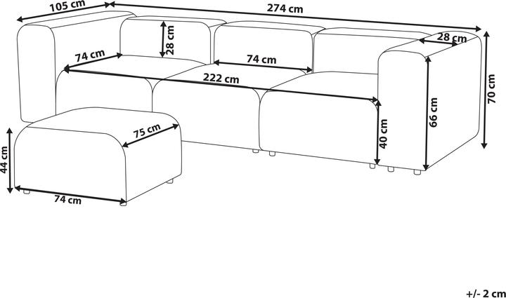 Produktbild Beliani Falsterbo (3-Sitzer)