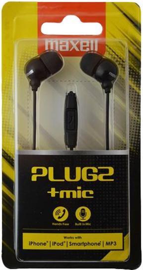 Immagine prodotto Maxell Plugz + Mic - øreproptelefoner (Cablato)