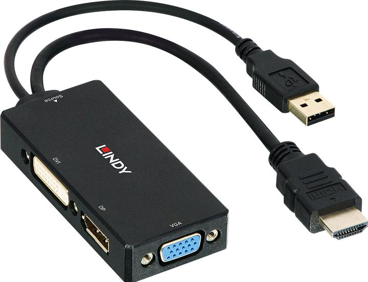 Produktbild Lindy HDMI auf (DP, DVI, VGA)