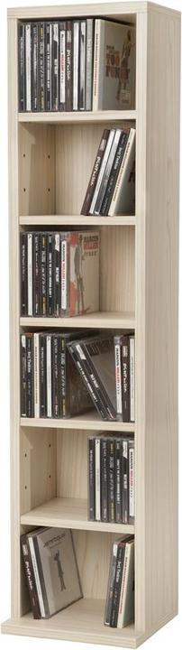 Actual product image tectake CD stand shelf (21 x 20 x 90 cm)