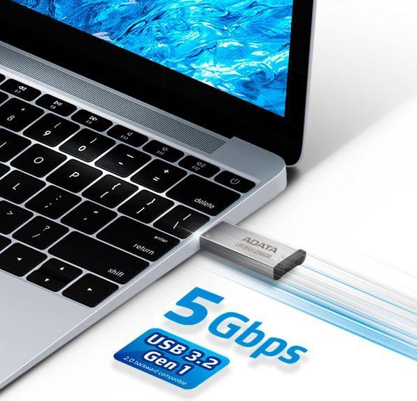 Produktbild Adata MEMORY DRIVE FLASH USB3.2 256G/UR350-256G-RSR/BK (256 GB, USB-A)
