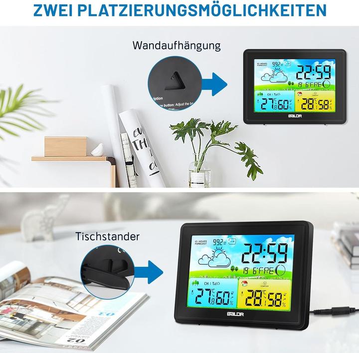 Actual product image Baldr Funk-Wetterstation mit Aussensensor