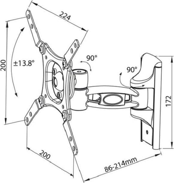 Immagine prodotto Titan Bmo 8020 (Muro, 43", 35 kg)