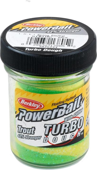 Berkley Powerbait Glitter Turbo Dough Spring GreenYellow
