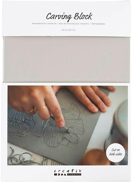 Actual product image Creativ Company Stamp accessories Linoleum printing plate rubber A4