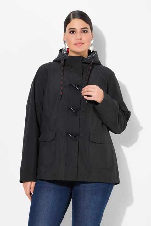 Produktbild Ulla Popken HYPRAR Softshell-Jacke, wasserabweisend, Knebelknöpfe (42, 44)