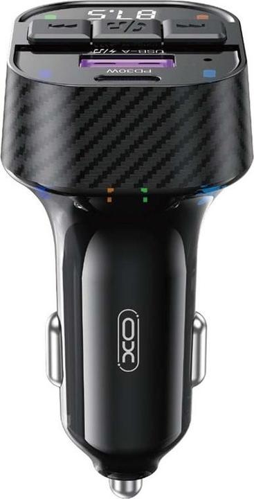 Actual product image xO transmitter FM BCC17 Bluetooth MP3 car charger 30W black + cable USB-C - USB-C