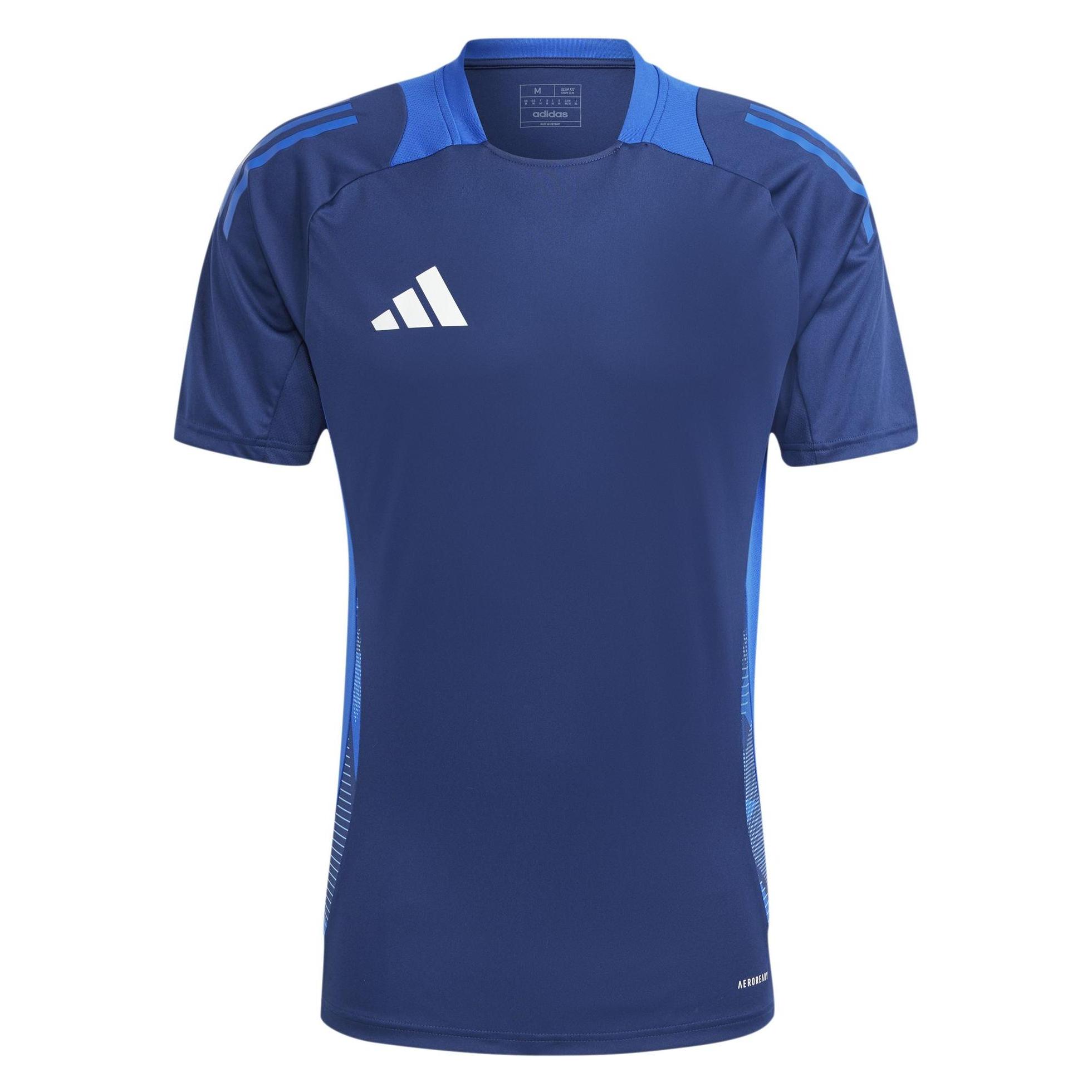 Adidas, Mannen, Sportief Shirt, Tiro 24 Wedstrijd Trainingsshirt Heren (Xxl), Blauw, Xxl