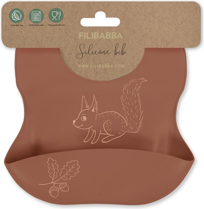 Image du produit Filibabba Bavoir en silicone - Ours