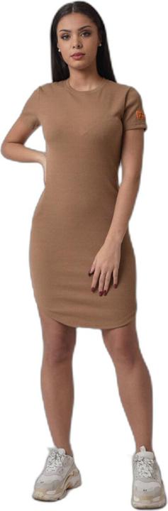 Project X Paris Damen enganliegendes Kleid mit Rundhalsausschnitt